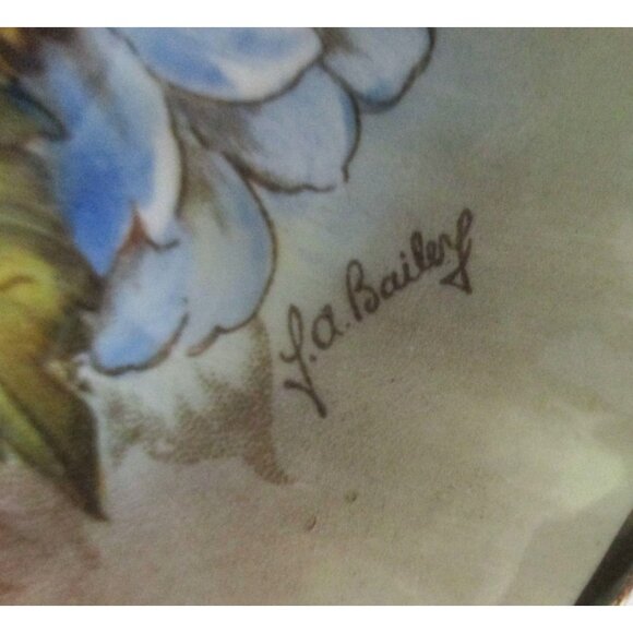 Vintage Aynsley Cabbage Rose Teacup Tea Cup Cup Saucer Bone China Artist Signed - Picture 5 of 10